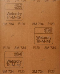 3M™ Wetordry™ Abrasive Paper Sheet 734, 230 mm x 280 mm