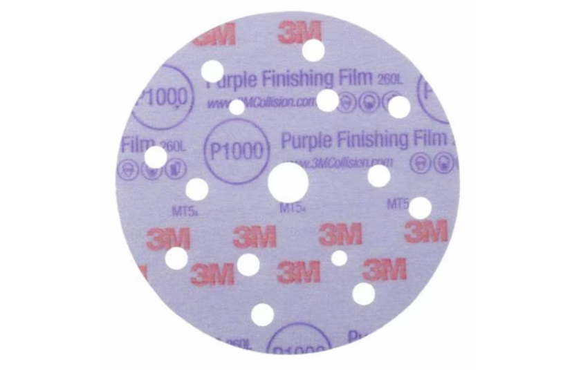 3M™ Purple Finishing Film Abrasive Disc 260L, 150 mm, 15 Hole